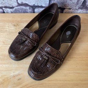 Naturalizer Brown Woven Moccasins Size 7 1/2